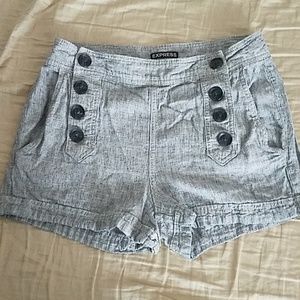 express linen shorts